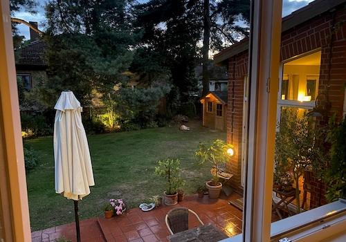 Garten am Abend