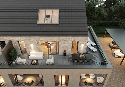 Dachterrasse Vis.