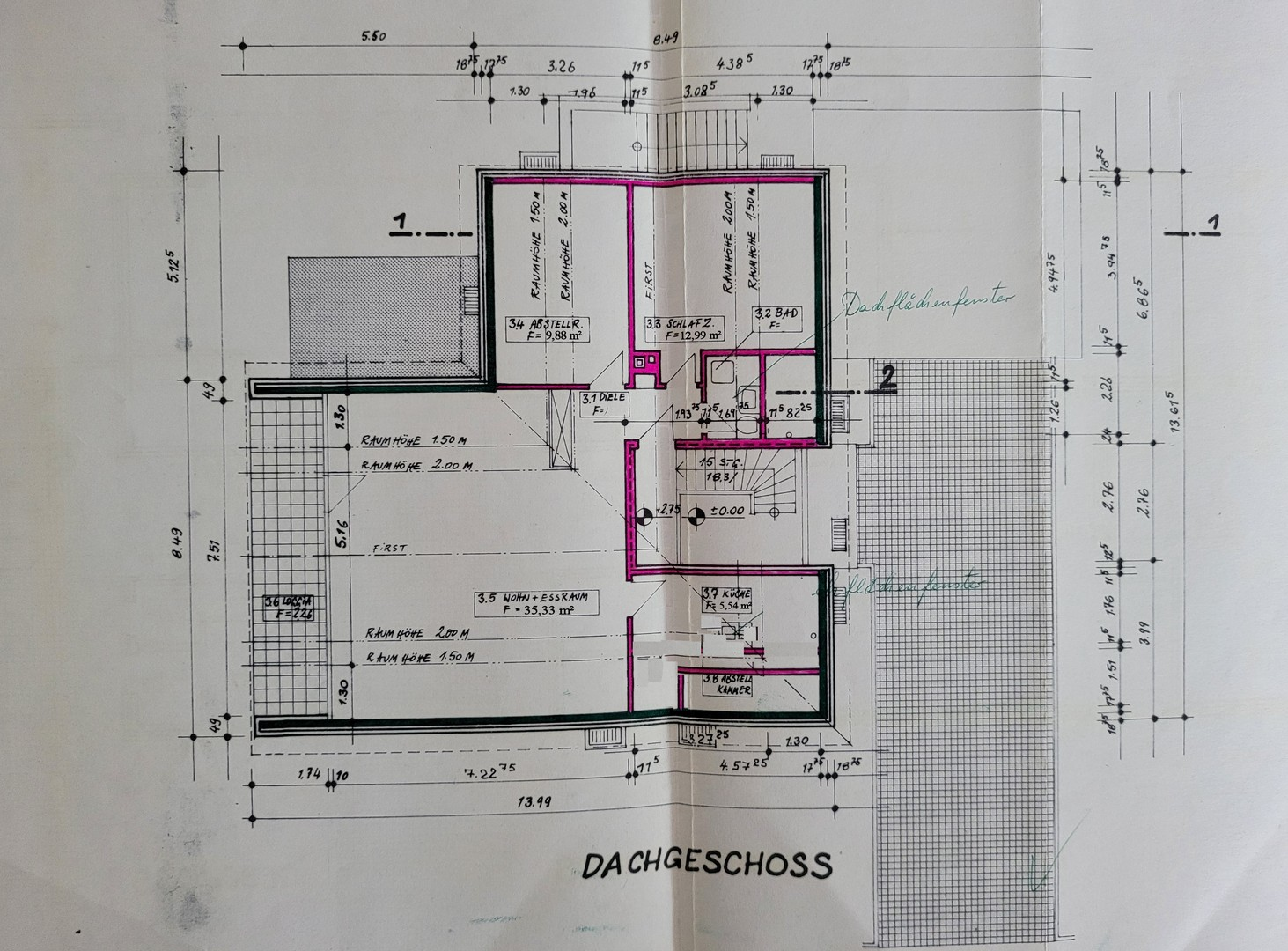 Dachgeschoss Grundriss