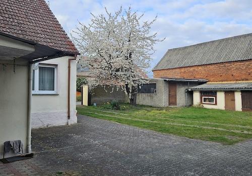 Hausansicht im Frühling