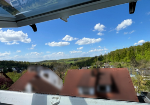 Aussicht vom Dachfenster