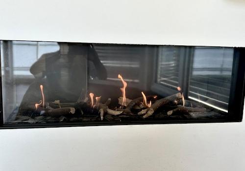 Gaskamin im Wohnbereich