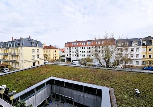 Blick vom Balkon
