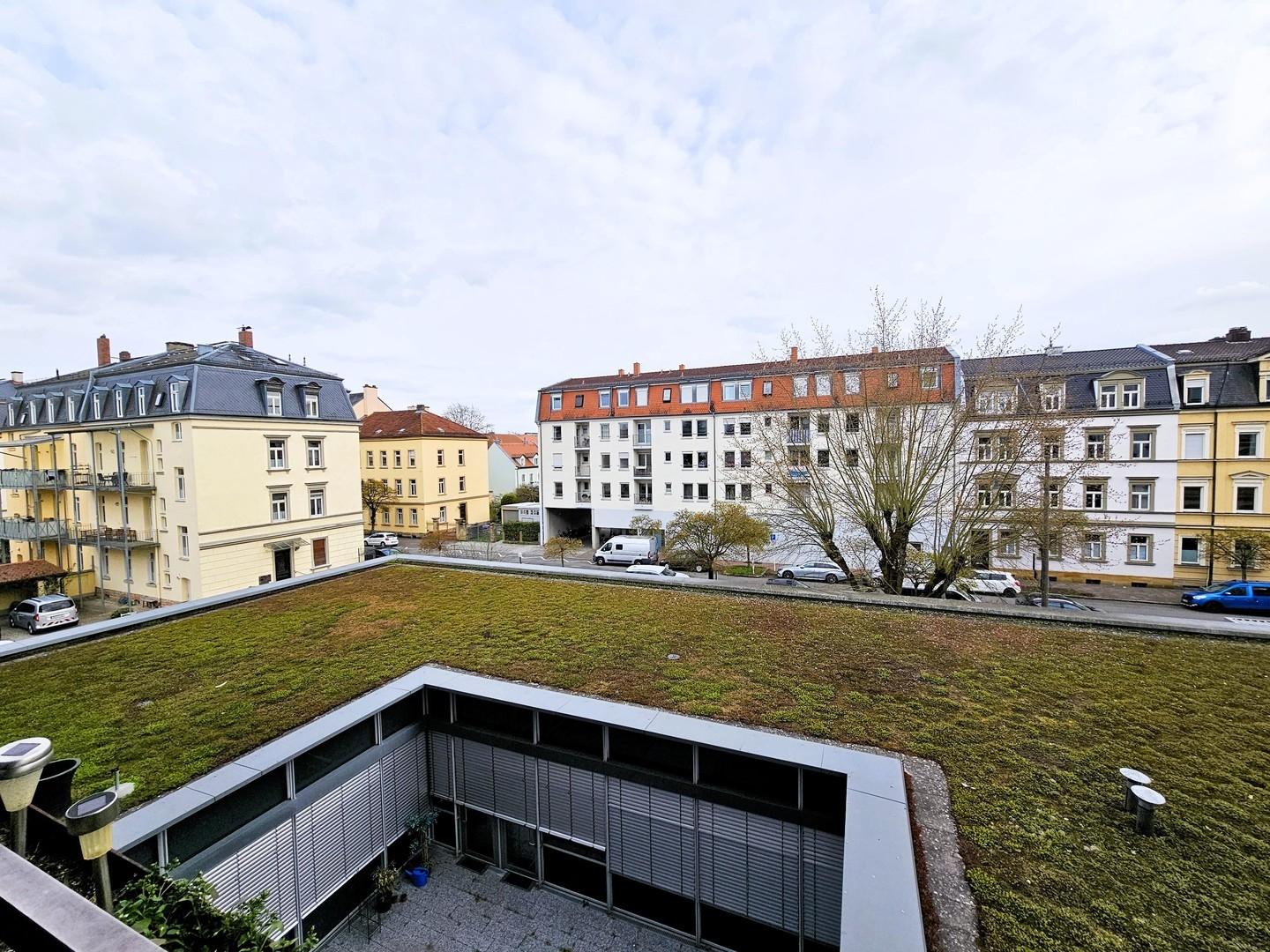Blick vom Balkon