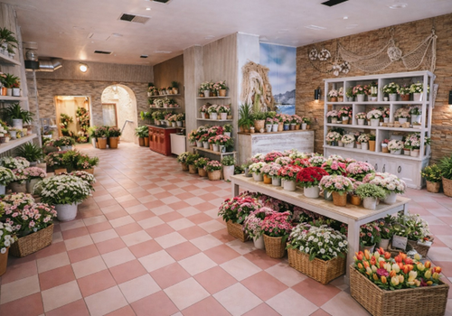 mit KI eingerichtet für Blumen
