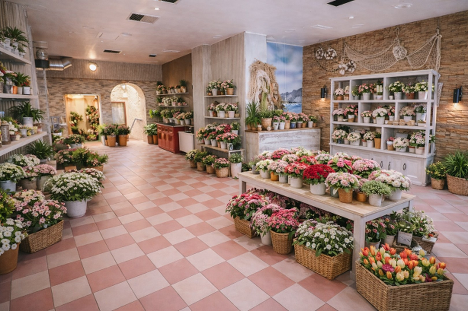 mit KI eingerichtet für Blumen