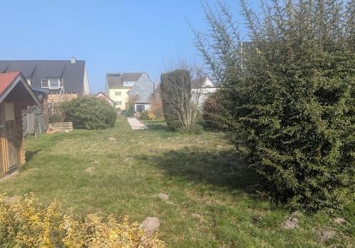 Sicht vom Ende Grundstück 