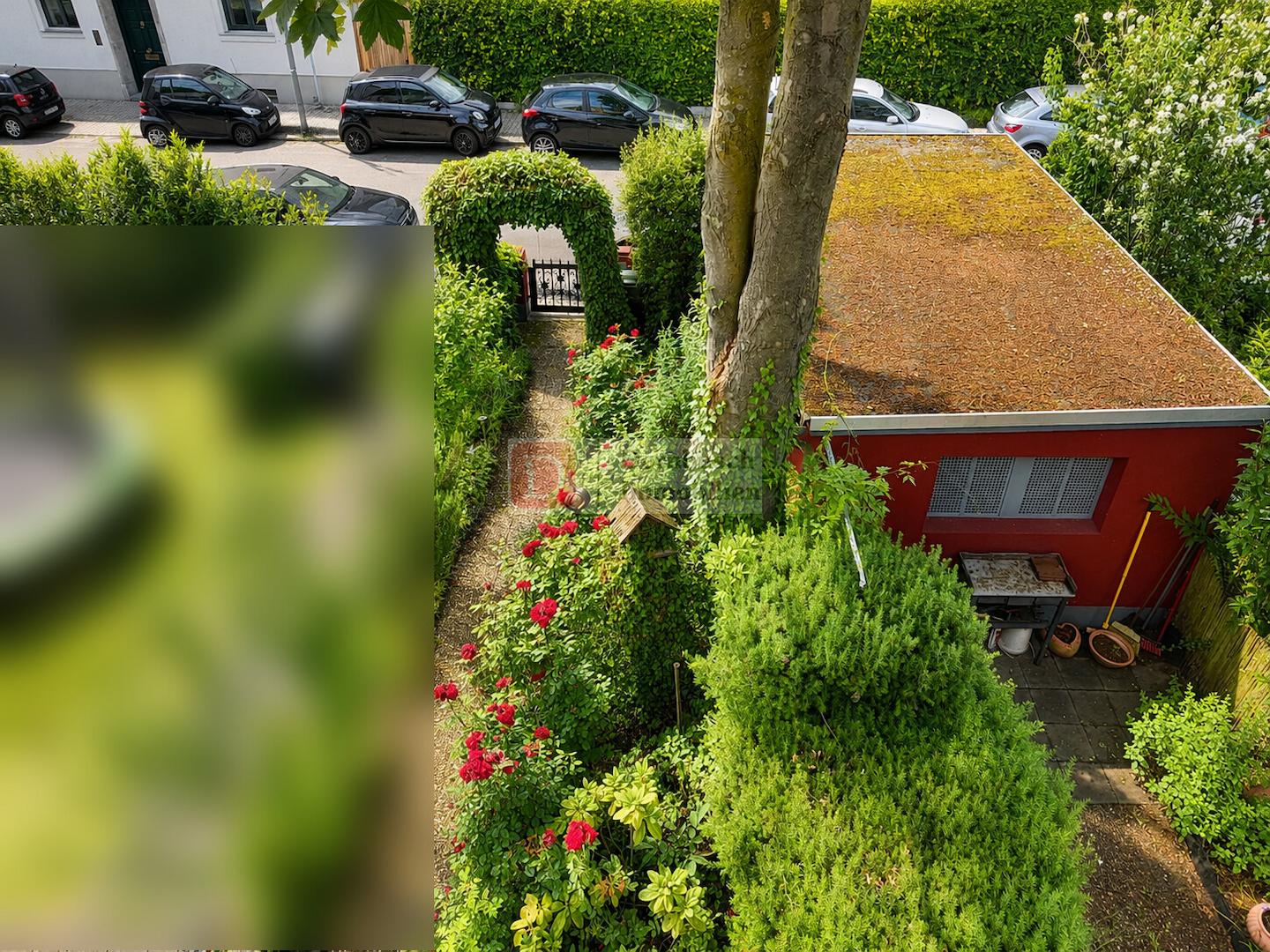 Gartenansicht von oben