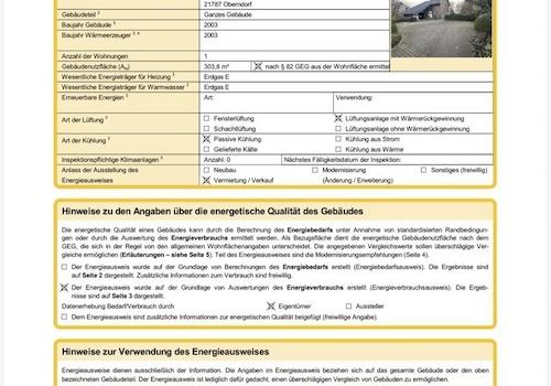 Verbrauchsausweis