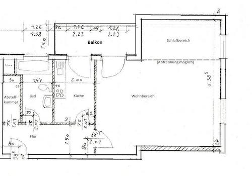 Grundriss Wohnung Sonnenbergstrasse