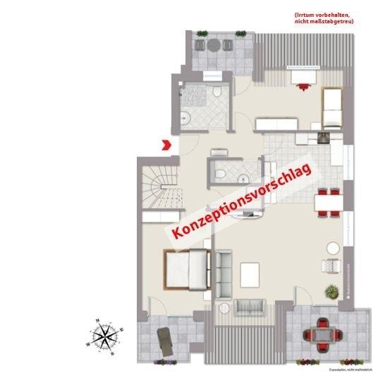 Grundriss Wohnung 9 im 2. OG