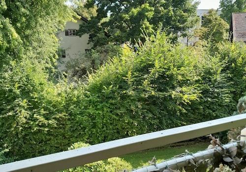vom Balkon aus