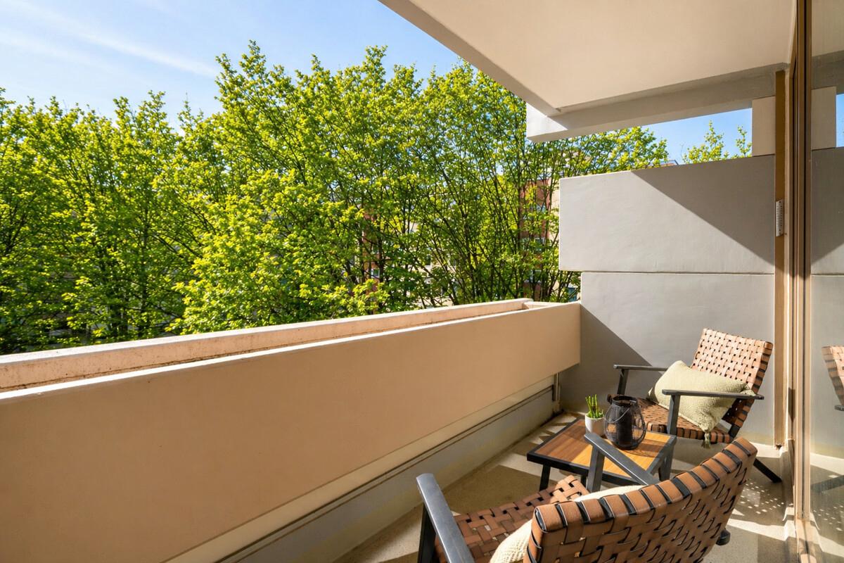 Uneinsehbarer Sonnenbalkon