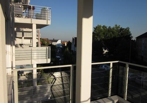 Blick vom Balkon