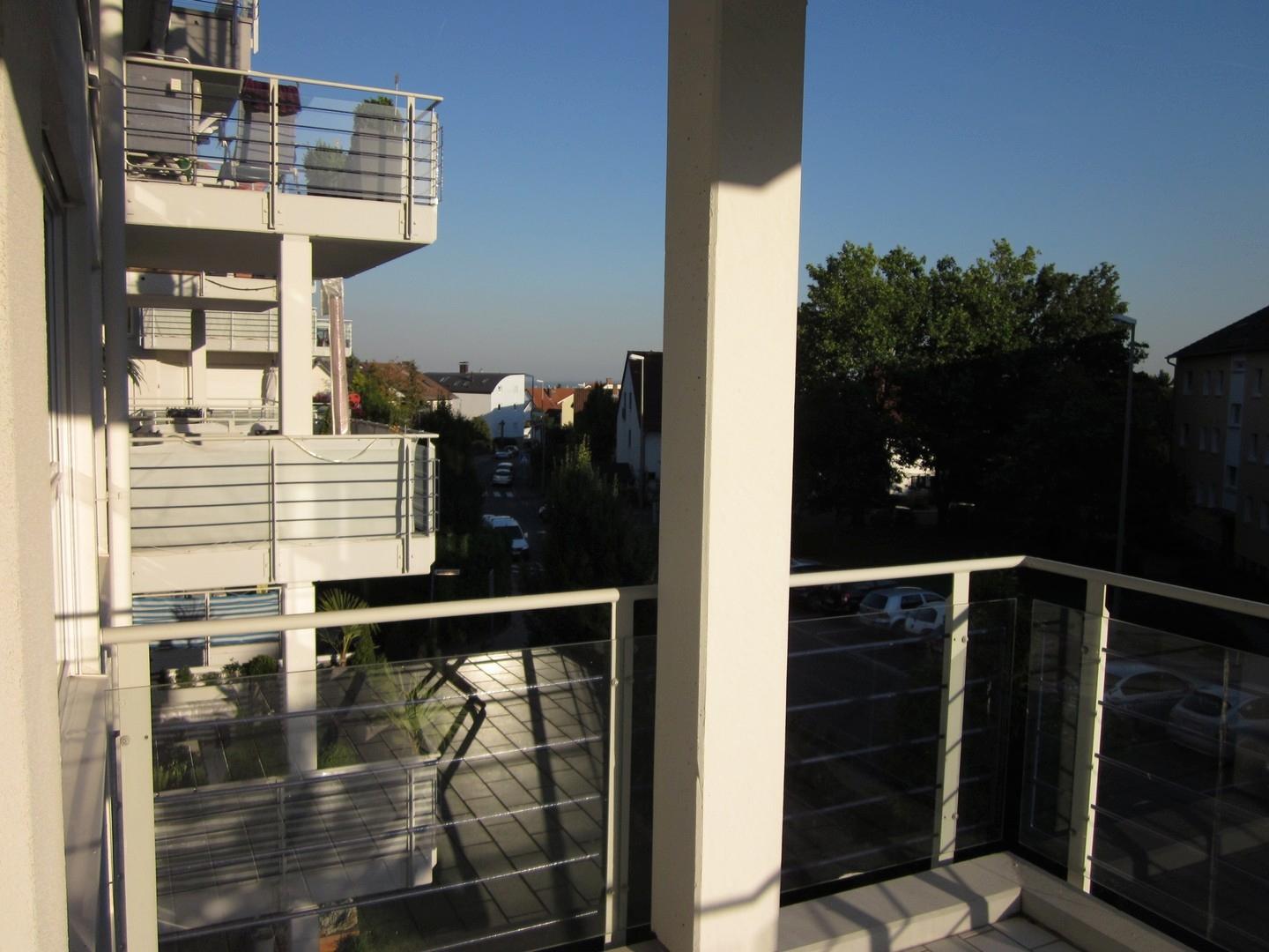 Blick vom Balkon