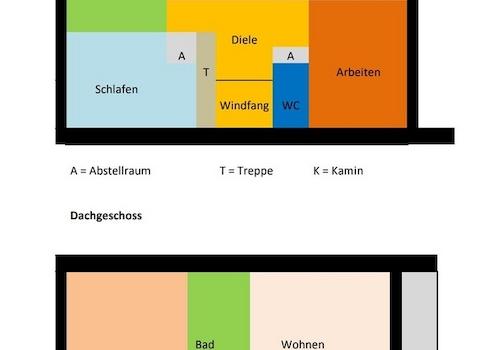 Raumaufteilung EG und DG