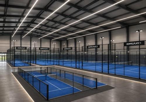 Padelball-Plätze Innenbereich