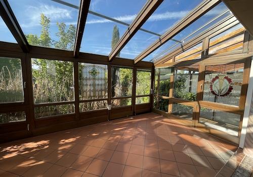 Warmwintergarten mit Fußbodenheizung