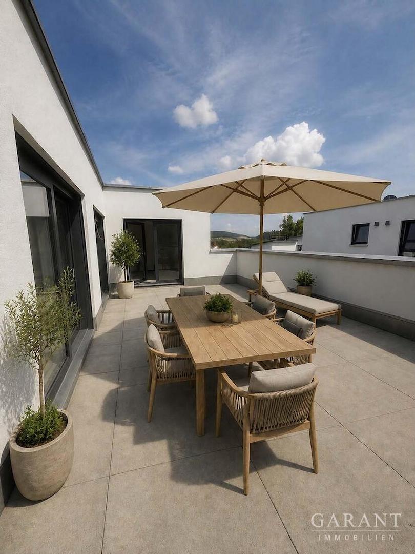 Dachterrasse möbliert