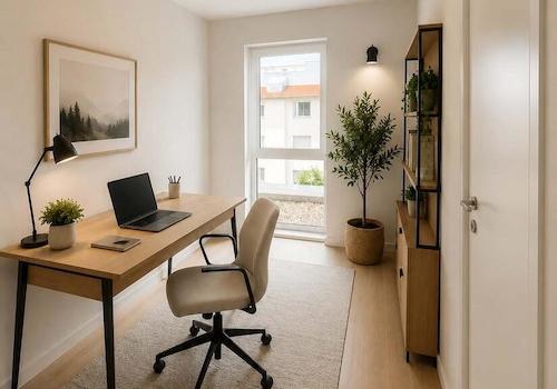 Büro möbliert