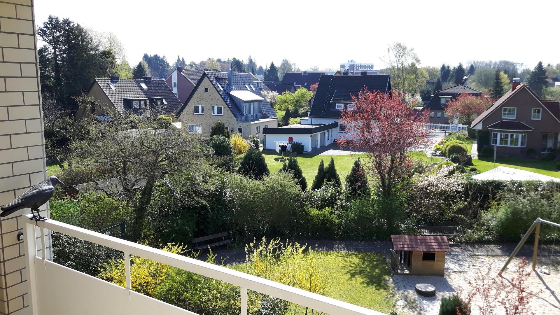 Blick vom Balkon