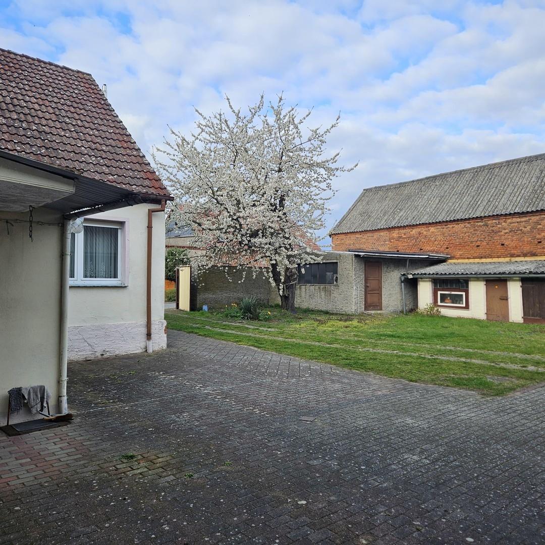 Hausansicht im Frühling