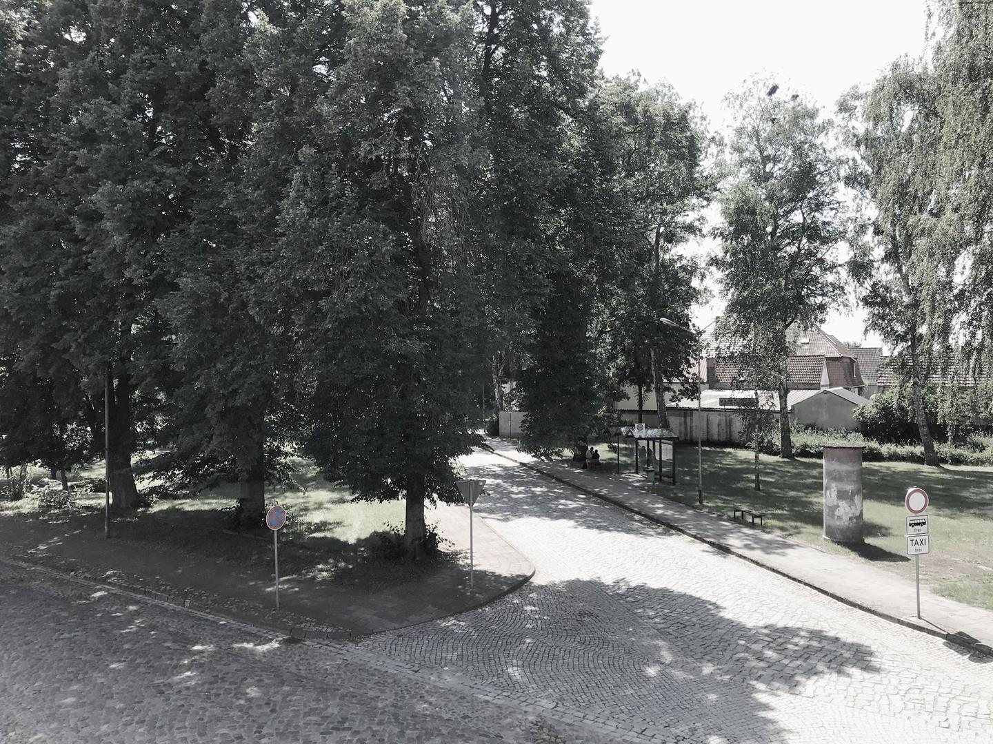 Blick auf Platz