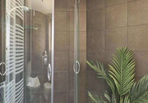 Dusche im Bad