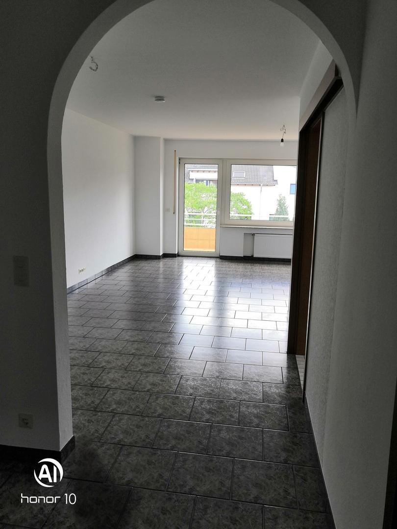 Wohnzimmer Blick aus Rundbogen