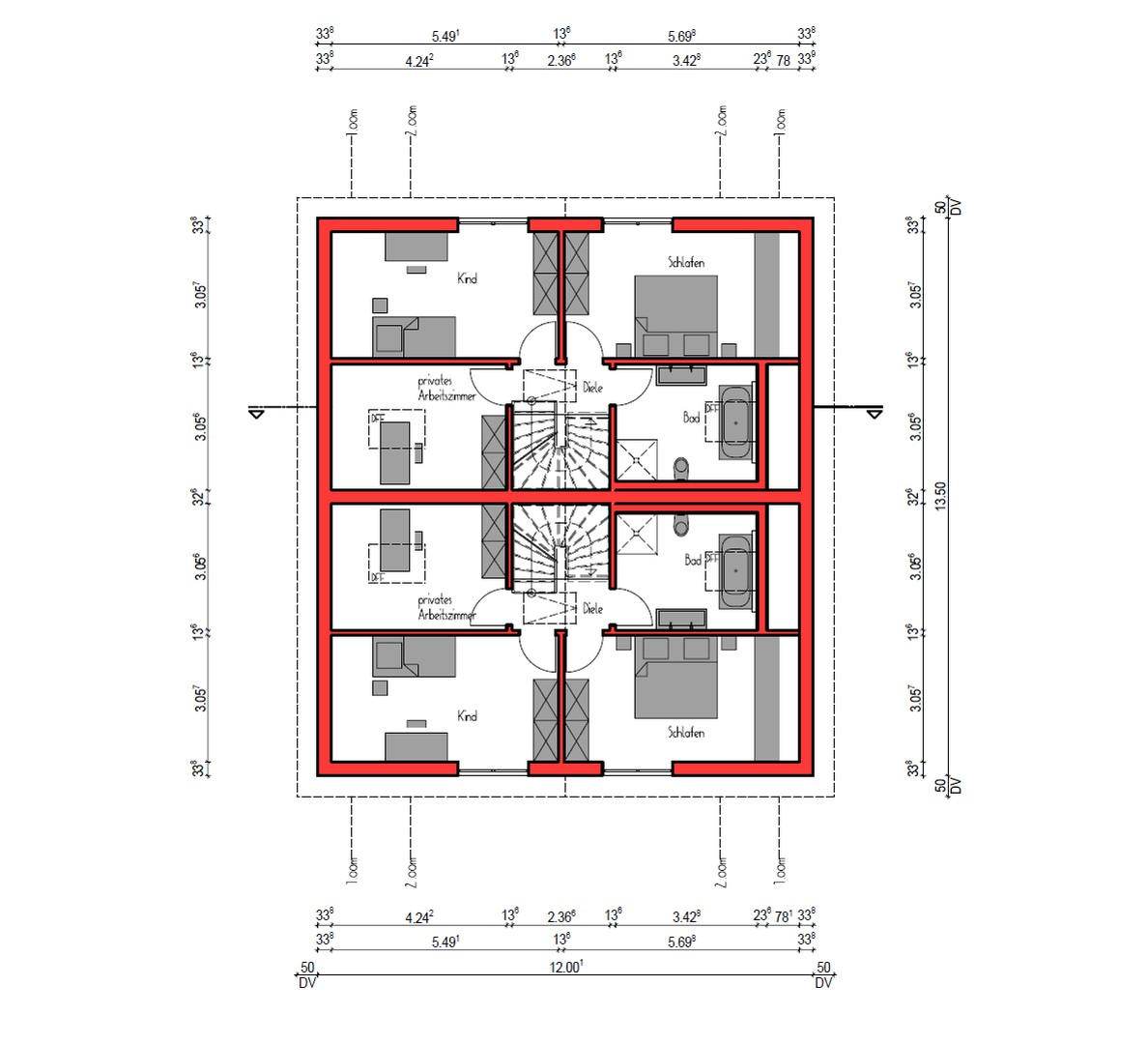 Grundriss Dachgeschoss