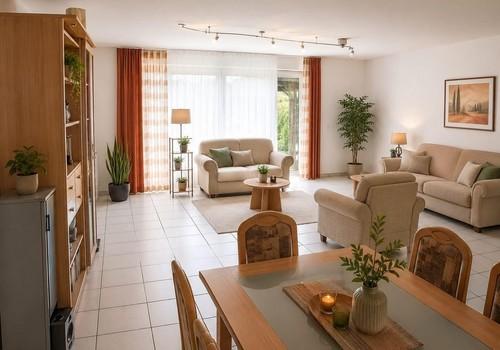 Wohnzimmer mit Südfenster