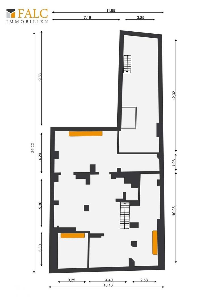 Grundriss Keller Laden Mitte 