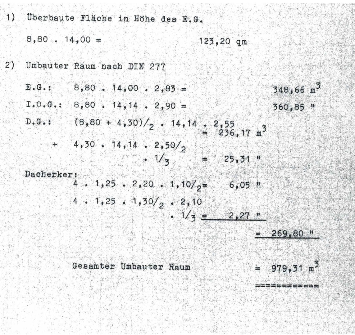 Raumberechnung