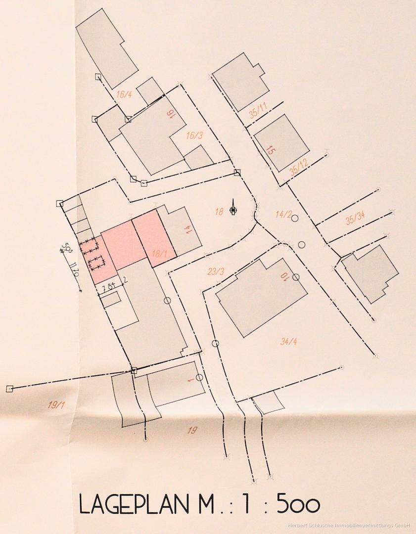 Plan: Lageplan 1:500