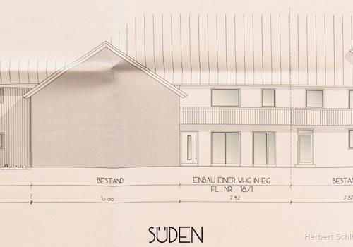 Plan: Südansicht