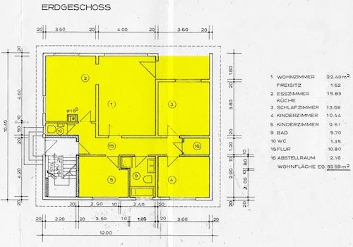 Grundriss Wohnung