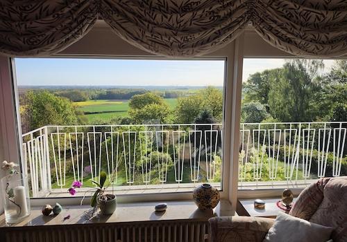 Blick aus dem Wohnzimmer