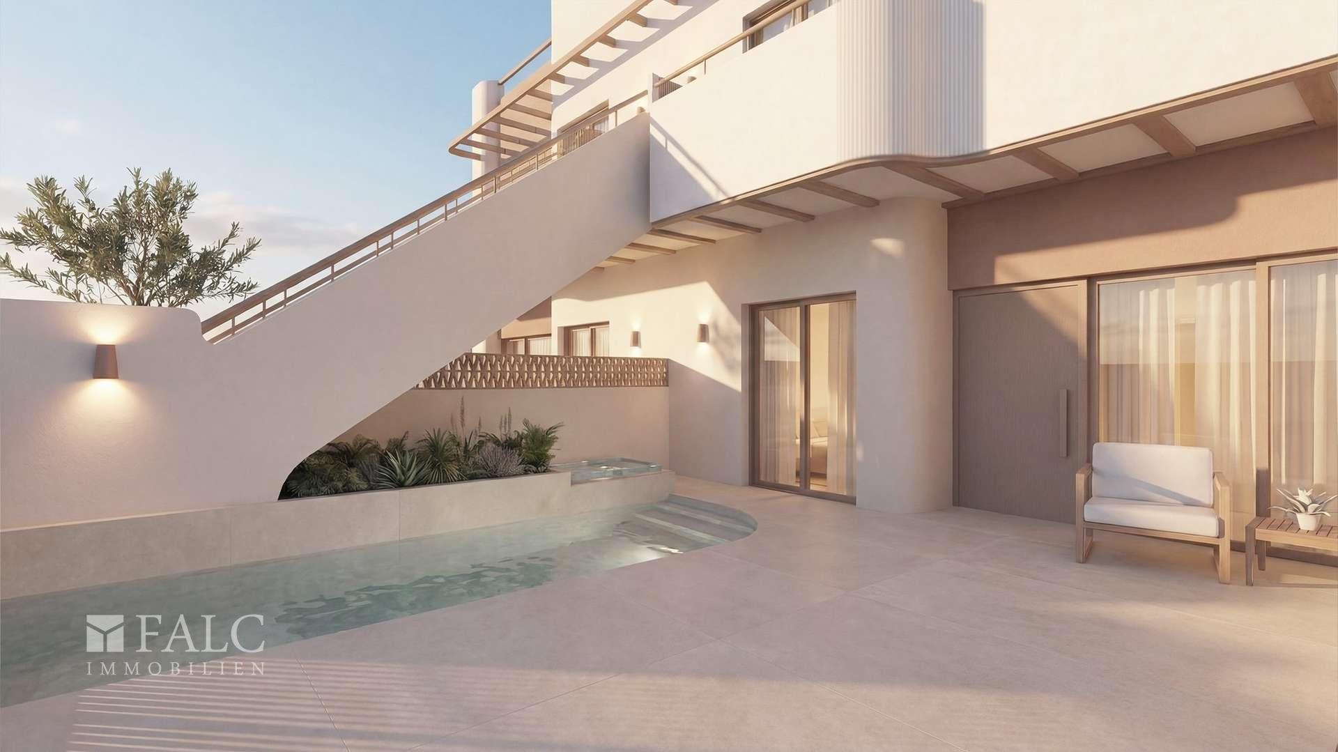 Eigener Garten - und Terrassenbereich mit Privatpool