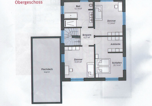 Grundriss Obergeschoss
