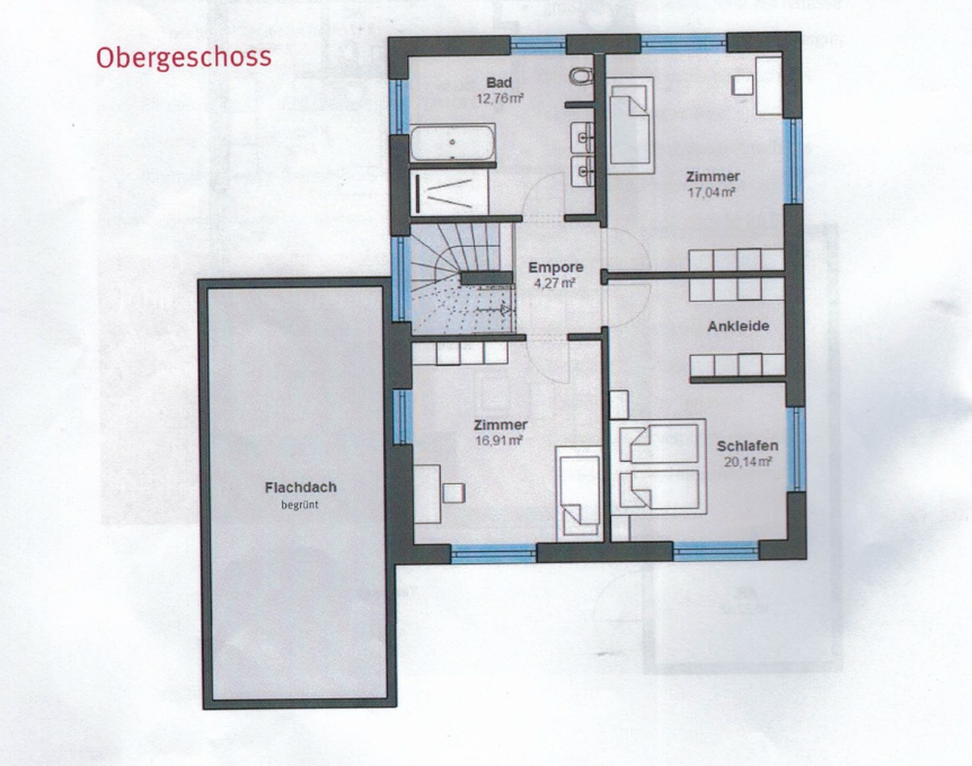 Grundriss Obergeschoss