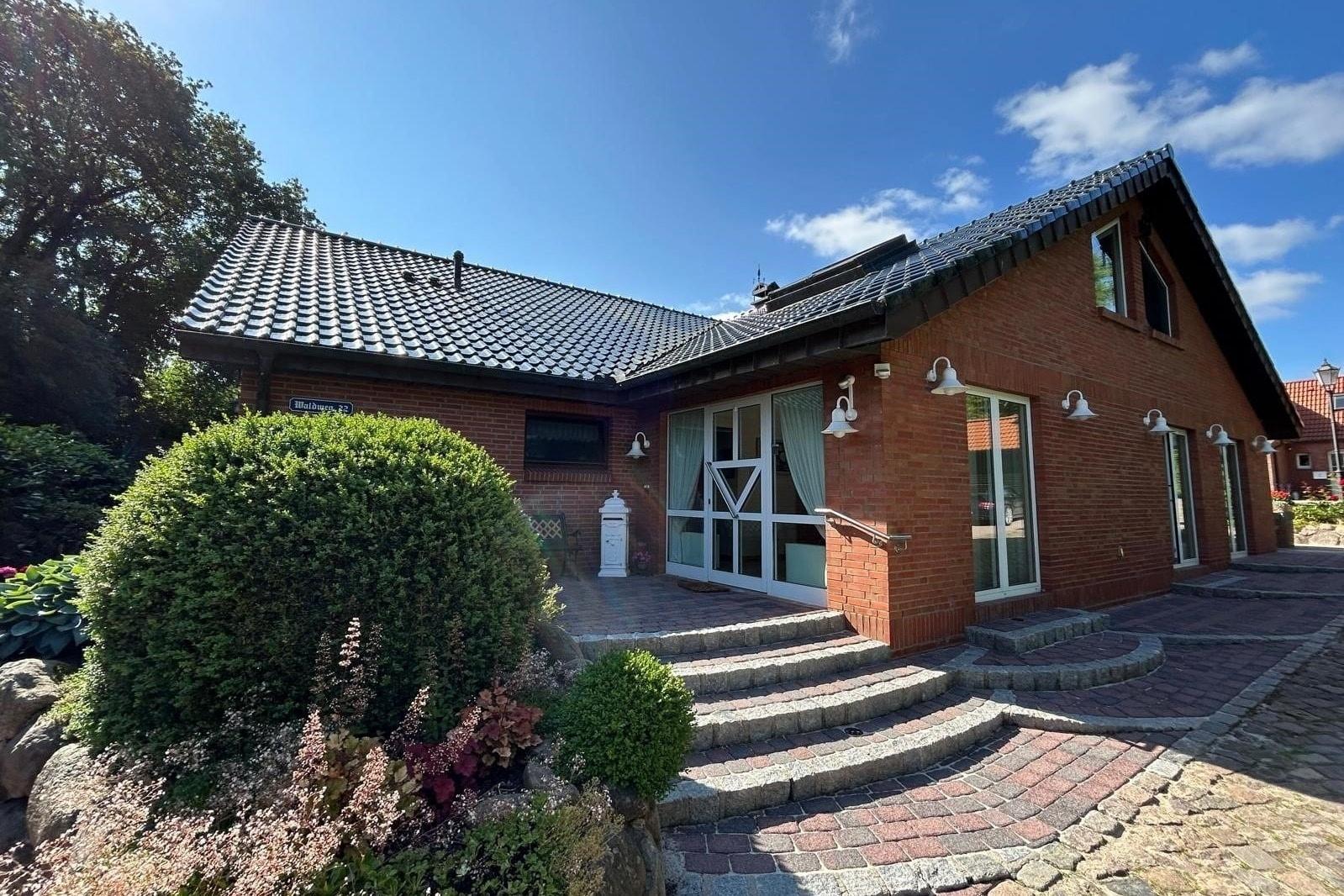 Vorderansicht des Hauses
