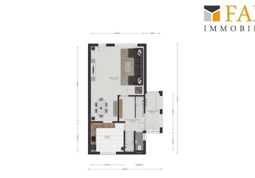 Erdgeschoss Haus 2
