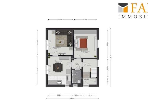 Erdgeschoss Haus 1