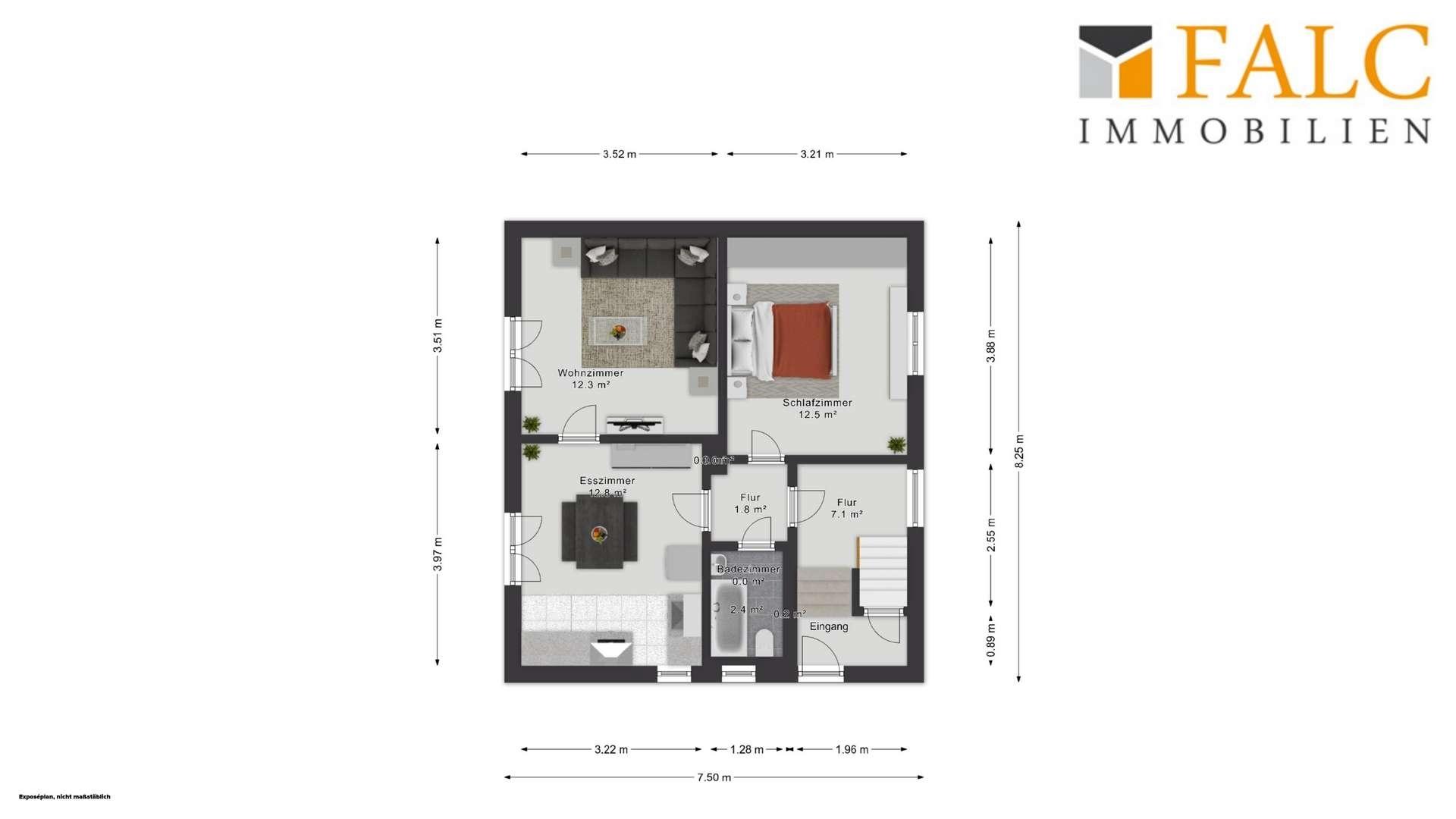 Erdgeschoss Haus 1