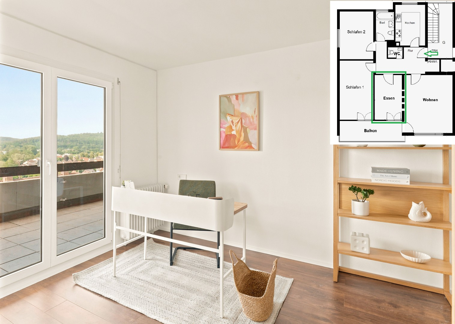 Essbereich/Büro/4.Zimmer