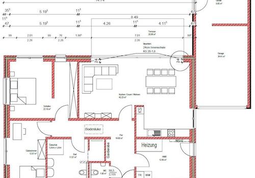 Grundriss EG Zeichnung
