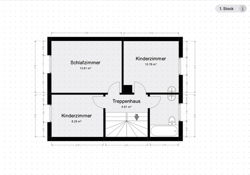 Grundriss Obergeschoss