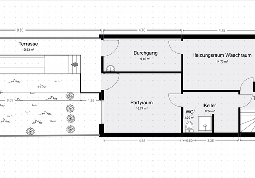 Grundriss Untergeschoss