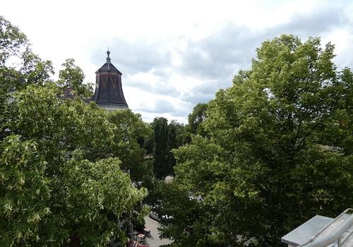 Blick vom Balkon