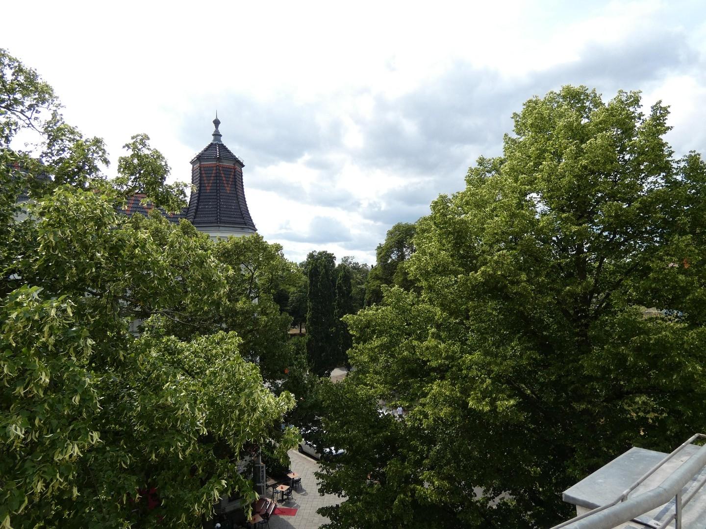Blick vom Balkon